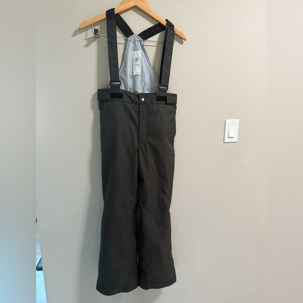 Descente Kids Black Insulated Snow Bib Pants Size 12 (150)